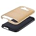 HTC One M8 Case,HTC M8 Case,Kmall [Metal Brushed Texture] Slim Fit Impact Resistant Heavy Duty Hybrid Dual Layer Full-Body Shockproof Shock-Absorption Protective Cover Skin Shell For HTC One M8 [Gold]