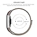 SWEES Metal Bands Compatible Fitbit Charge 2, Milanese Stainless Steel Metal Magnetic Replacement Wristband Small & Large (5.5