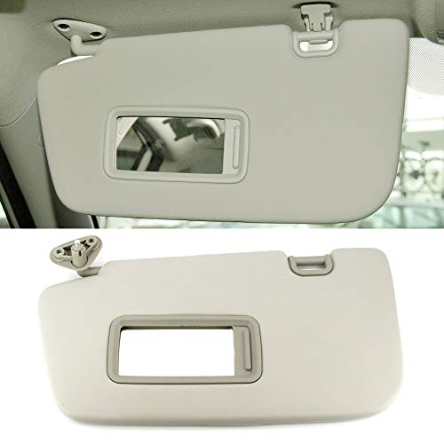 ustar Sun Visor Left Driver Side Fit for Subaru Impreza WRX STI 2008 2009 2010 2011 2012 2013 2014 Replacement 92011FG032ME Without Sunroof (Left Driver Side Without Sunroof, Light Gray)