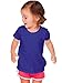Kavio! Unisex Infants Slub Raw Edge Crew Neck Short Sleeve