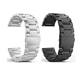 Compatible Samsung Galaxy Watch(46mm) Bands, 22mm Solid Stainless Steel Metal Business Replacement Bracelet Strap Compatible Samsung Galaxy Watch 46mm