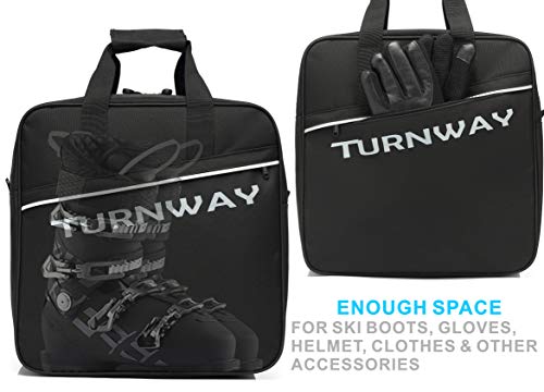 TurnWay Ski/Snowboard Boot Bag/Packing Ski Boots, Helmet, Goggles & Extras