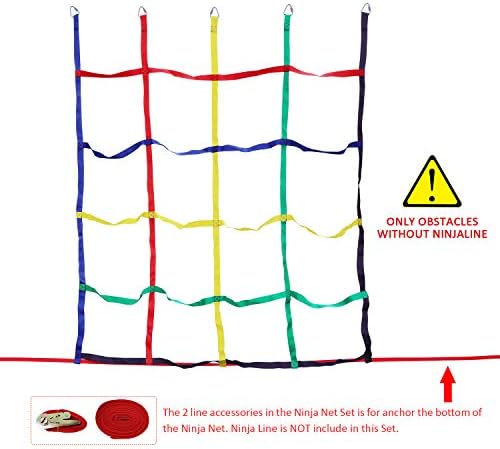 Rainbow Craft Colorful Ninja Climbing Net - Multicolored