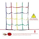 Rainbow Craft Colorful Ninja Climbing Net - Multicolored