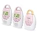 VTech BA72212PK Pink Audio Baby Monitor with up to 1,000 ft of Range, Vibrating Sound-Alert, Talk Back Intercom & Night Light Loop with 2 Parent Units