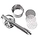 Large Potato Ricer Stainless Steel, Potato Masher Stronger, with Longer Leverage Handles,3 Interchangeable Discs, Ricer Kitchen Tool-Mashed Potatoes, Masher for Fruits, Vegetables, Baby Food,etc