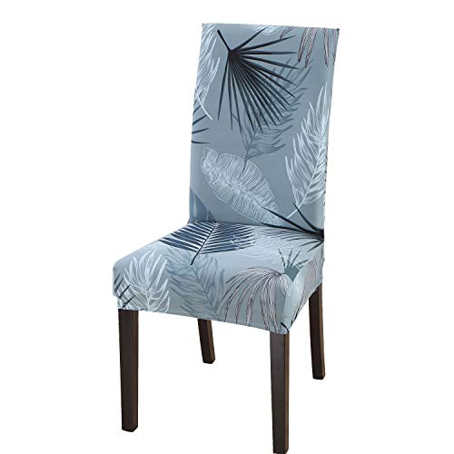 SoulFeel Set of 6 Dining Chair Covers, Stretch Spandex Dining Room Protector Slipcovers (Style 52, Summer Vacation)