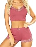RSLOVE Women PJ Short Set Sexy Pajamas Lingerie Set
