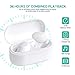 Forunda Wireless Earbuds Bluetooth Headphones,Bluetooth 5.0 Auto Pairing in-Ear Headphones with Wireless Charging Case(Bright White) E5thumb 1