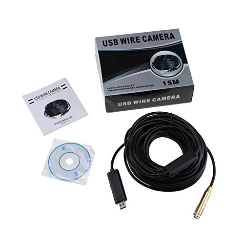 Wireless Endoscope,Inspection Camera,WiFi Borescope,Snake Camera for IOS &Android,Waterproof IP68 camera,Hook Magnet Side View Mirror,Carrying Case Bag,Black 16.5Ft