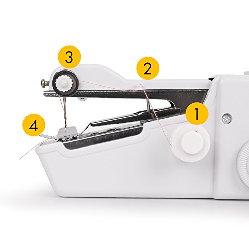 Handheld Sewing Machine, Mini Cordless Handheld Electric Sewing Machine, Quick Handy Stitch Tool for Fabric, Clothing, Kids Cloth Home Travel Use - Thumbnail 2