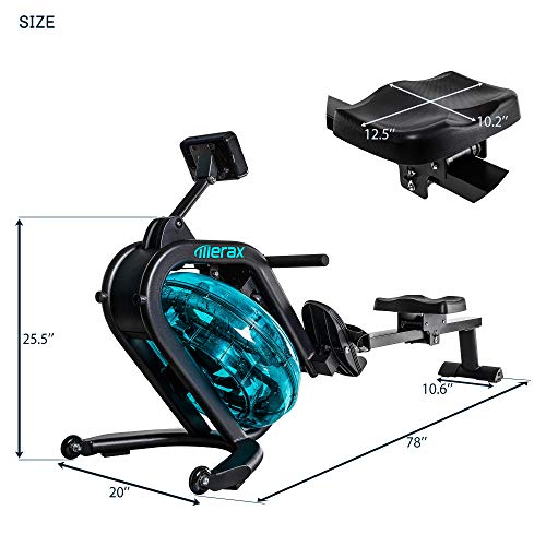 Merax-Water-Rowing-Machine--Fitness-Indoor-Water-Rower-with-LCD-Monitor-Home-Gym-Equipment