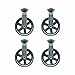 Metal Pulley Wheels by Tim Holtz Idea-ology, 4 per Pack, 2-1/8 Inches Tall, Silver Oxide Finish, TH93008