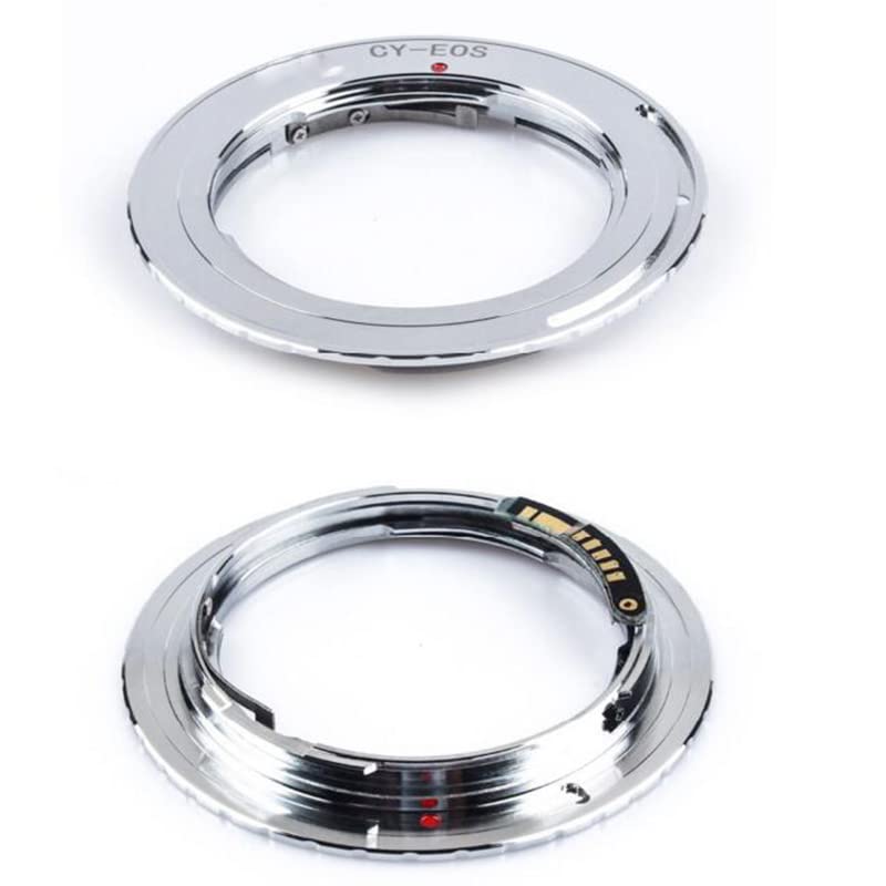 Digital HD Lens Adapter Ring Contax and Yashica on Canon EOS with Chip Confirmation FIRE RING Adapter