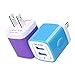 USB Wall Charger, Charger Adapter, Ailkin 2-Pack 2.1Amp Dual Port Quick Charger Plug Cube for iPhone 7/6S/6S Plus/6 Plus/6/5S/5, Samsung Galaxy S7/S6/S5 Edge, LG, HTC, Huawei, Moto, Kindle and More