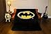 JPI Flannel Fleece Plush Blanket - Batman Emblem - Queen Bed 79