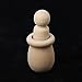 Hacloser 10Pcs/set Wooden Peg Dolls Unfinished, People Nesting Set DIY Craft For Paint Stain Ornament Decorations