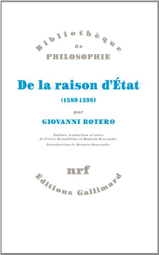 De la raison d'État, 1589-1598