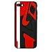 iPhone Shoe Case, Bred 1s Official 3D Print Textured Shock Absorbing Protective Sneaker Fashion Case (iPhone 7/8)