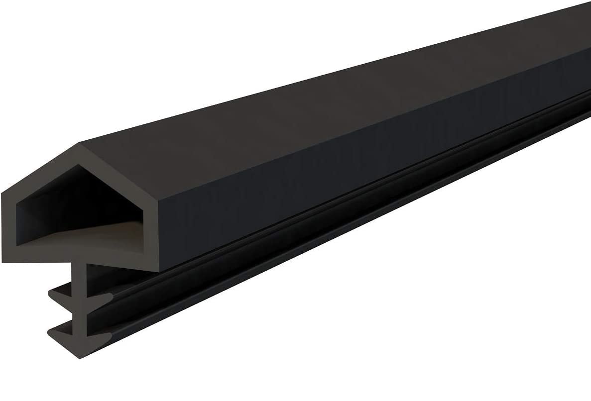 cyclingcolors Door Seal Black Flexible Rubber PVC TPE 10 mm x 5.5 mm Room Door Seal Anti-Stretch Thread Front Door Seal Window Seal Length 10 m