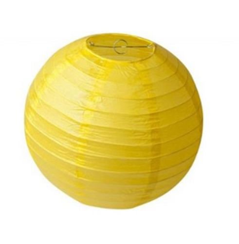 10x12(Yellow) Round Paper Lanterns Lamp Wedding Birthday Party Decorations (A Liittle Tree)