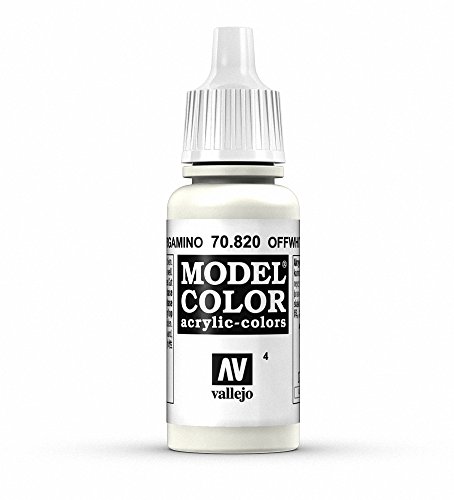Vallejo White Model Color 1 Paint, 17ml