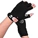 FitsT4 Unisex 3/4 Finger Surfing Gloves for Water Ski, Canoeing, Windsurfing, Kiteboarding, Sailing, Jet Skiing and Stand-UP Paddle Boarding Adjustable Wrist Cinch, Comfortable Fit