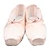 KUKOME Professional Ballet Pointe Shoes Stain Dance Shoes with Silicone Toe Pads and Sewn