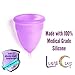 Luna Cup Menstrual Cups 2 Large Period Cups with 1 Silky Storage Bag