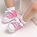 Unisex Baby Girls Boys Canvas Shoes Soft Sole Toddler First Walker Infant Sneaker Newborn Crib Shoes(Pink, 12-18Month)