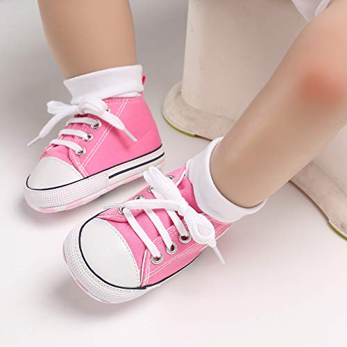 image for SOFMUO Unisex Baby Girls Boys Canvas Shoes Soft Sole Toddler First Wal
