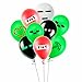 Merchant Medley 21 Count Minecraft-Inspired Pixelated Mining Party Balloon Pack - Large 12 Inch Size Latex - Includes 7 Styles