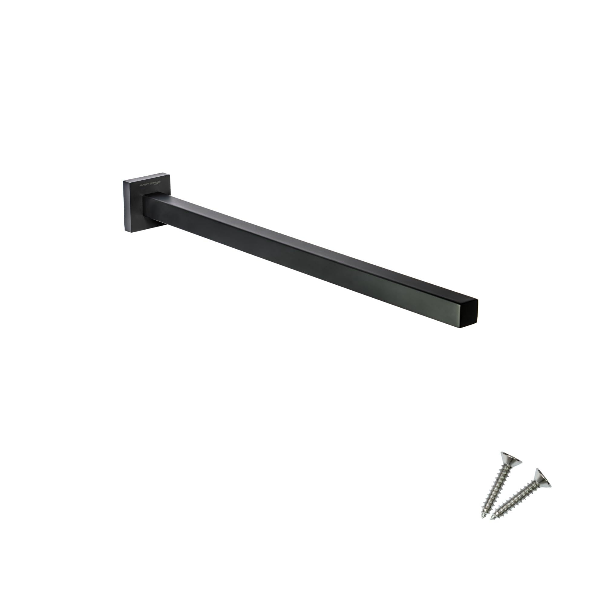 Sagittarius One 400S1-B Wall-Mounted Towel Rail 40 cm – Durable Polished SUS304 Stainless Steel, Modern Bathroom Towel Bar – Matt Black