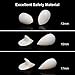 Bdwing Vampire Teeth Funny Horror Trick Toy Goofy Fake Vampire Fangs Dentures, Great Party Favors for Cosplay Prop Halloween Decoration Props Costume Accessory, 6pcs/3 Pairs(13mm 15mm 17mm)