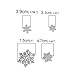 Fyore 4 Pcs Snowflakes Metal Cutting Dies Stencil Template Mould for DIY Scrapbooking Album Paper Card Craft (Snowflake)