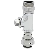 T&S Brass, B-TEE-EZK, EasyInstall Swivel Tee Assembly, Chrome Plated