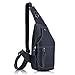Mens Sling Bag Leather Chest Bag Shoulder Backpack Cross Body Travel,Rswsp,KA012BL
