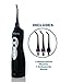 Cordless Oral Irrigator/Flosser Designed to be Compact, Portable, and Minimally Loud to Meet Your Daily Oral Hygiene Needs, Black Color