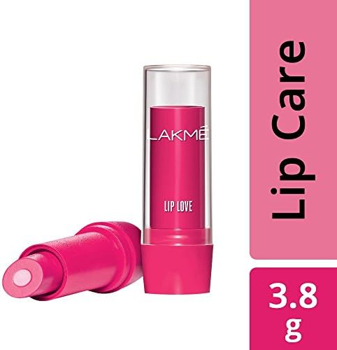 Lakme Lip Love Lip Care - Strawberry - 3.8g - Packaging may be vary)