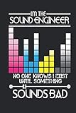 I'm the Sound Engineer No One Knows I Exist Until Something Sounds Bad: Funny Blank Lined Journal No by Creativepreneurship Publishing