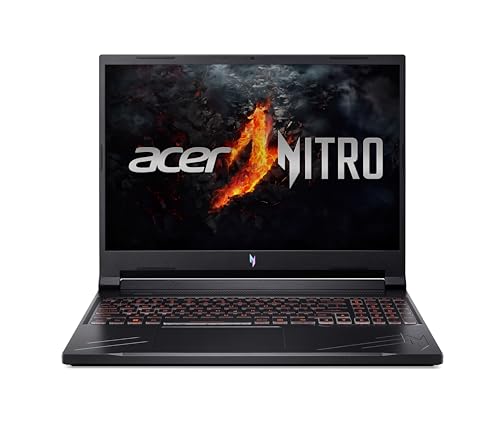 Acer Nitro V16 (ANV16-41-R961) Gaming Laptop | 16 Inch WUXGA 165Hz Display | AMD Ryzen 7 8845HS | 16 GB RAM | 1 TB SSD | NVIDIA GeForce RTX 4060 | Windows 11 | QWERTZ Keyboard | Black
