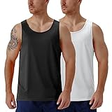 CQC Men's Sleeveless Shirts Gym Workout Running