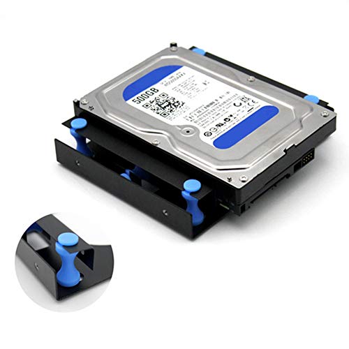 Shentesel Computer 3.5in to 5.25in Hard Disk Mount Adapter DVD ROM Bay Shockproof Bracket - Red - Thumbnail 2