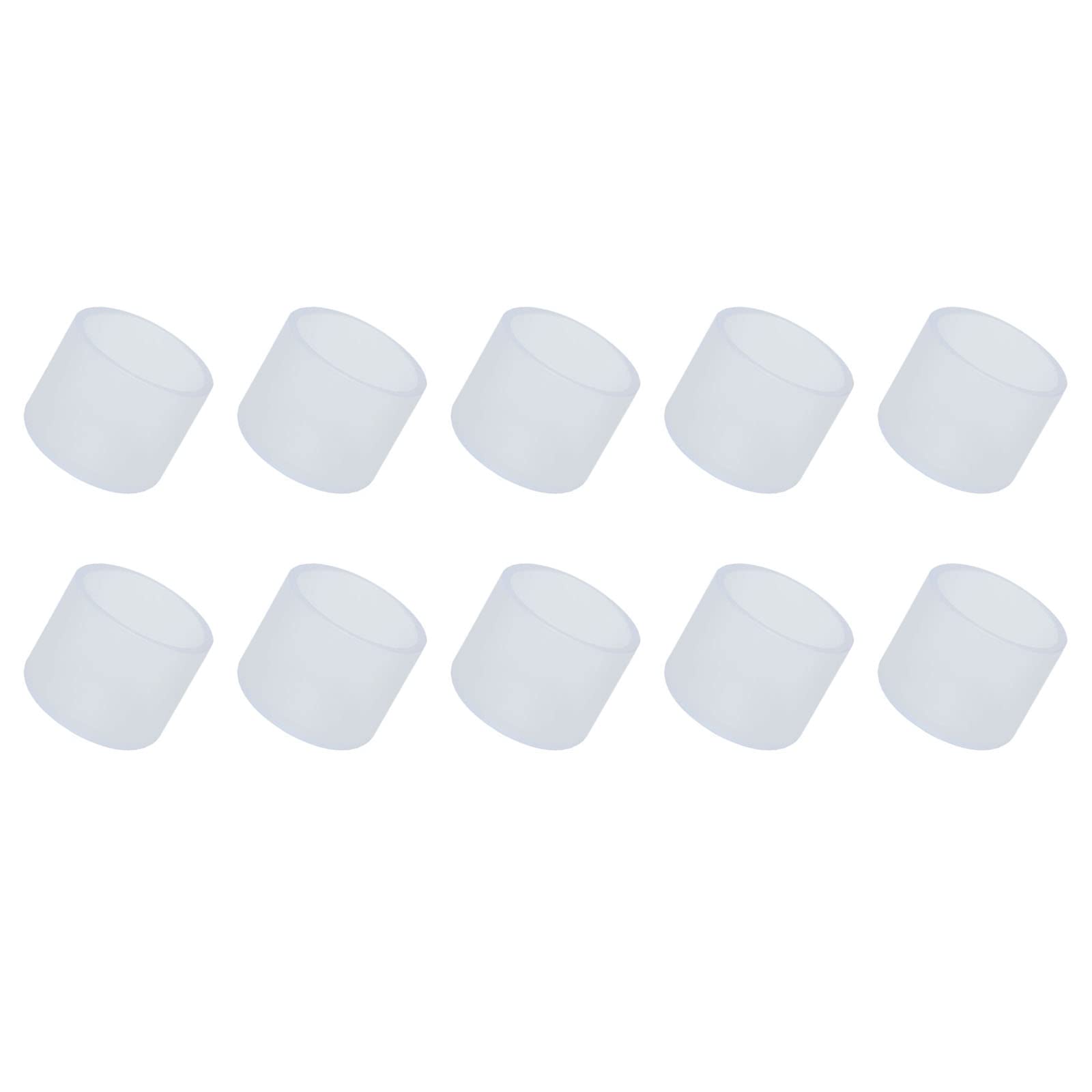 METALLIXITY Chair Leg End Cover (30mm Dia) 14Pcs, PVC Furniture Feet Caps Floor Protector - for Sofa Table Patio Chairs, Clear