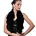FURTALK Flower Brim Real Rex Rabbit Fur Scarf for Women