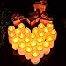 Litake LED Fake Candles 24 Pack, Battery Operated LED Votive Candles Flameless Tea Lights, Romantic Candles Lights for Valentine's Day Home Party Wedding Pool Decor