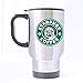 Funny Designed Style STAR PUGS COFFEE Stainless Steel Travel Mug Sliver 14 Ounce Coffee/Tea Mug - Personalized Gift For Birthday,Christmas And New Year
