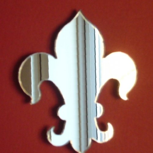 Super Cool Creations Fleur de Lys Mirrors 45cm x 38cm