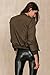 Simplee Apparel Women's Padded Zipper Biker Bomber Down Jacket Coat, Army Green, Asia M, US 4-6