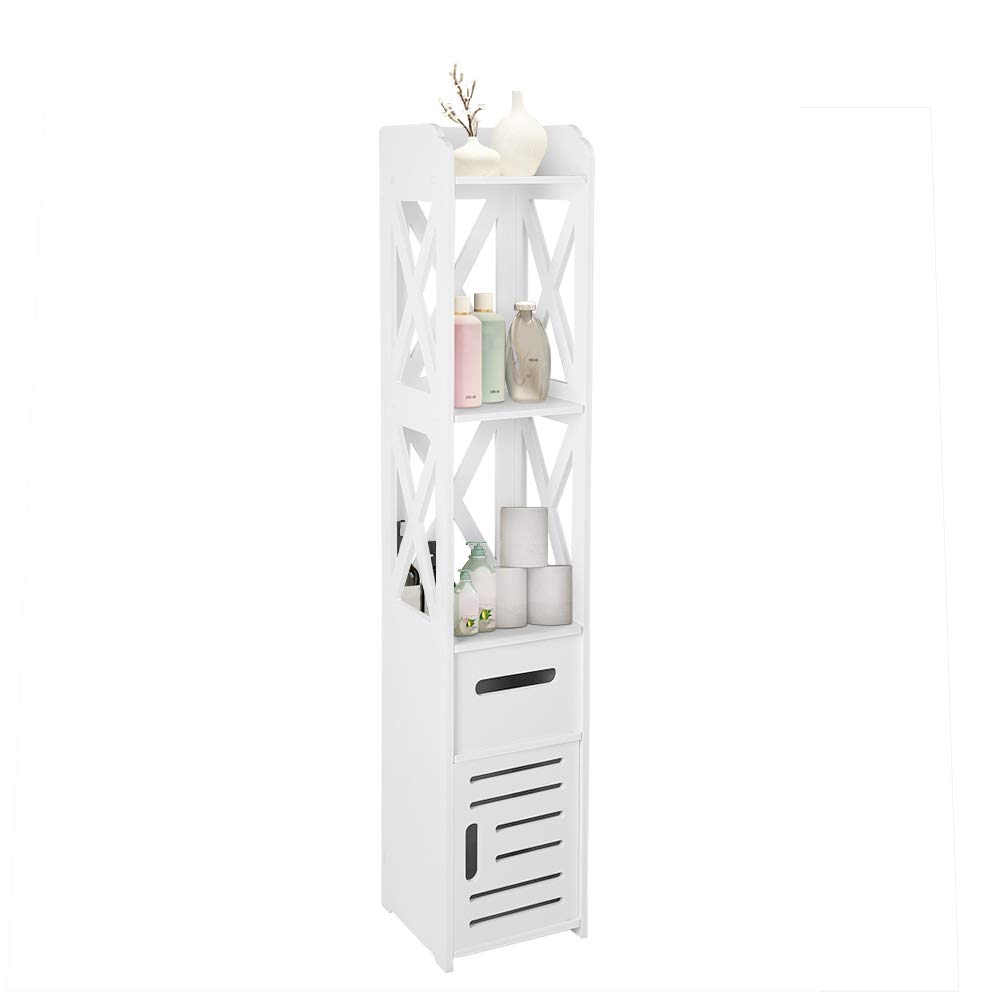 Buy Ejoyous Corner Bathroom Storage Modern White Floor